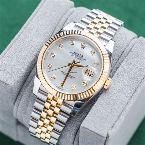 rolex datejust two tone grey dial|rolex datejust 41 goldsmiths.